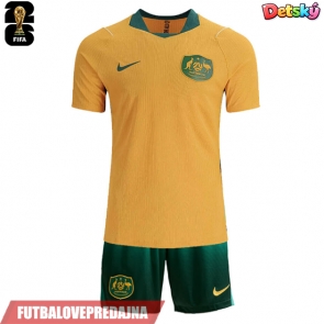 Lacne Dětský Futbalové dres Austrália MS 2026 Krátky Rukáv - Domáci (+ trenírky)